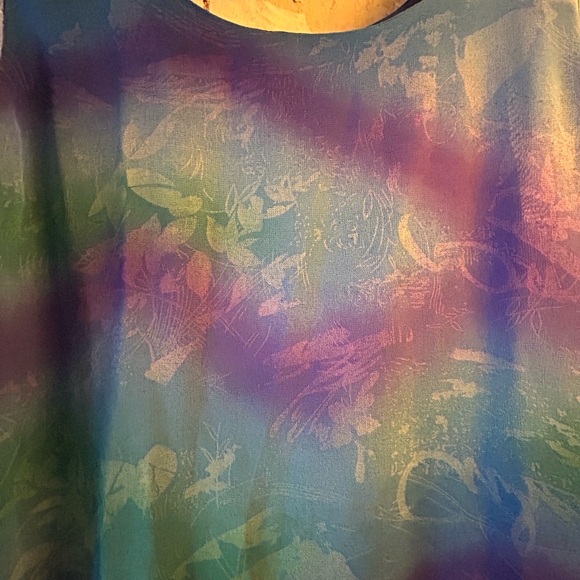 Colorful Sleeveless Maxi Dress - Picture 2 of 7